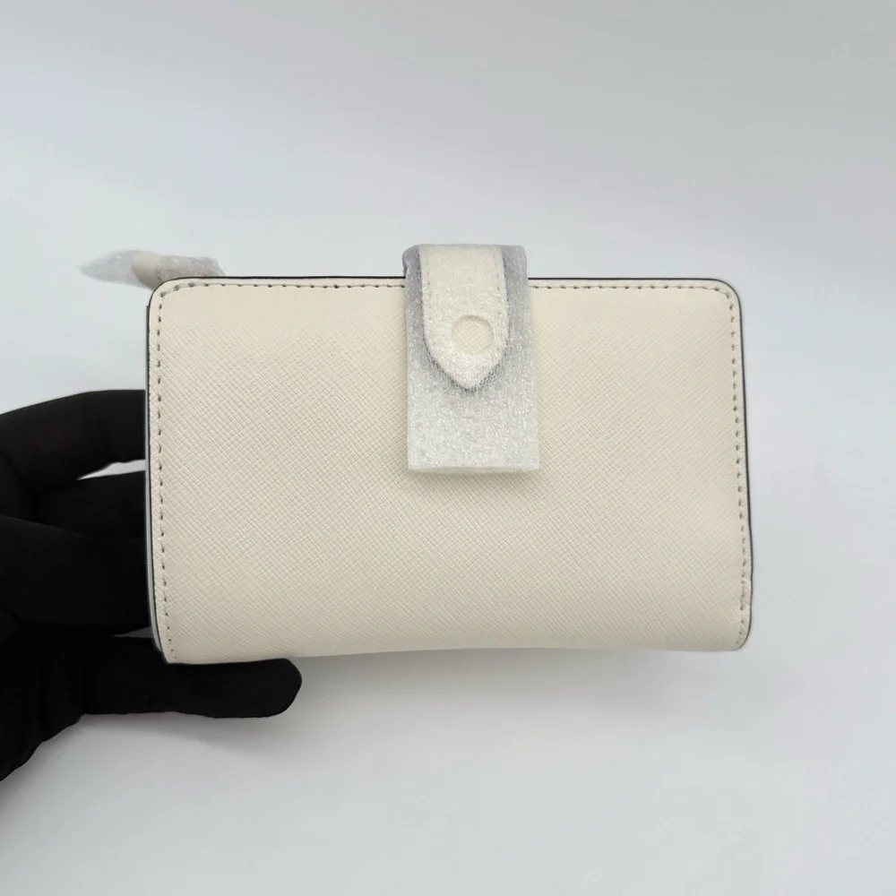 Kate Spade Madison Puffy Heart Medium Bifold Wallet Meringue Red